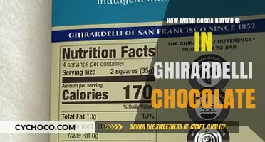 Unveiling the Richness: Ghirardelli Chocolate's Cocoa Butter Content