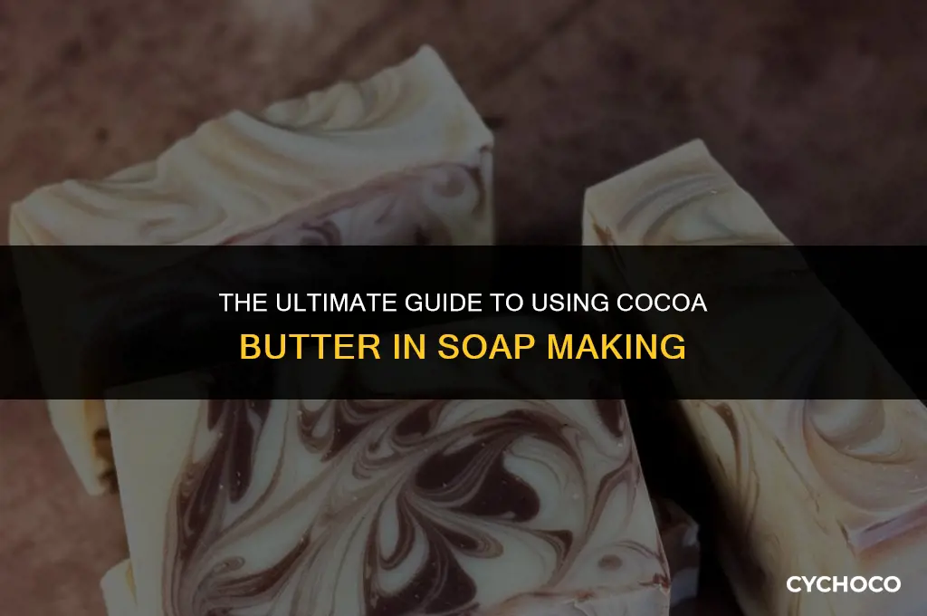 how much cocoa butter ot use soap