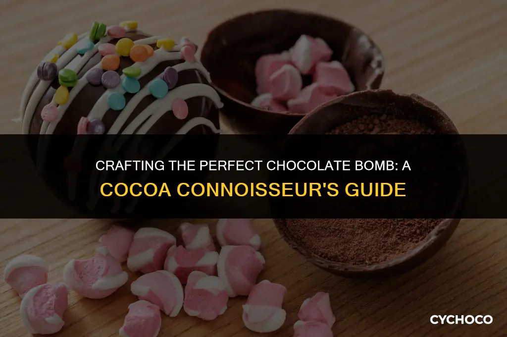 how much cocoa do you put in a chocolate bomb
