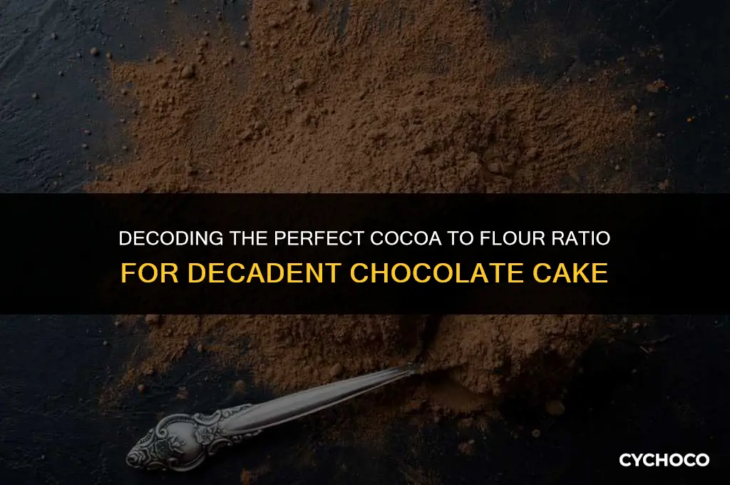 how much cocoa for chocolate cake