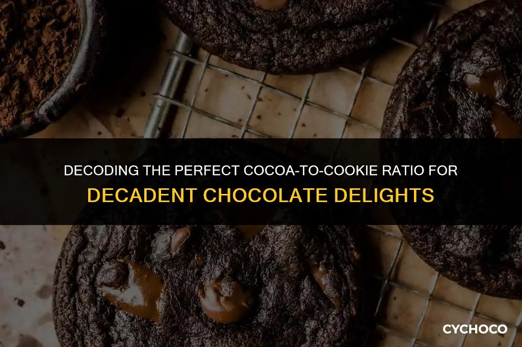 how much cocoa for chocolate cookies