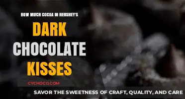 Unveiling the Cocoa Content in Hershey's Dark Chocolate Kisses