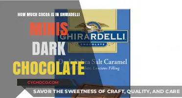 Unveiling the Richness: Ghirardelli Minis Dark Chocolate Cocoa Content