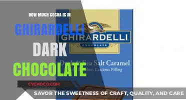 Unveiling the Richness: Ghirardelli Dark Chocolate's Cocoa Content Revealed