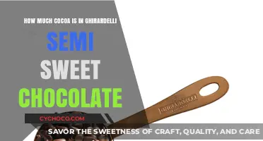 Decoding Ghirardelli: The Cocoa Content in Semi-Sweet Chocolate