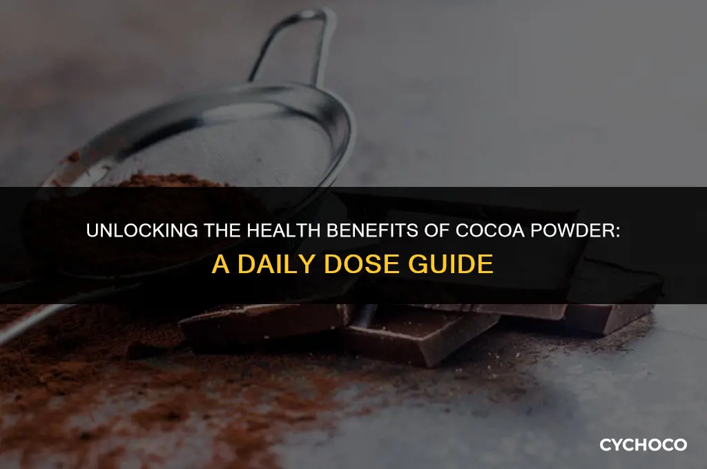 how much cocoa powder a day for health benefits
