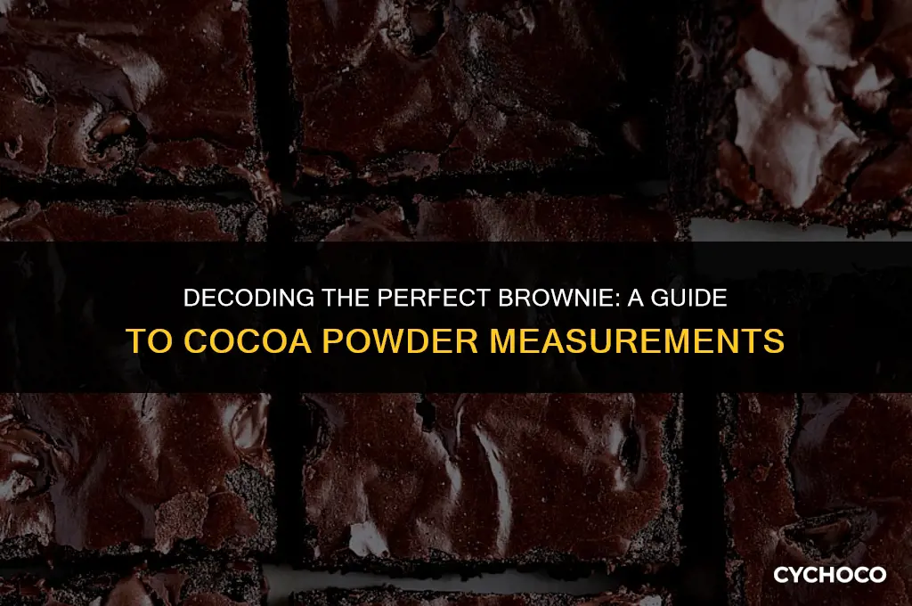 how much cocoa powder in brownies