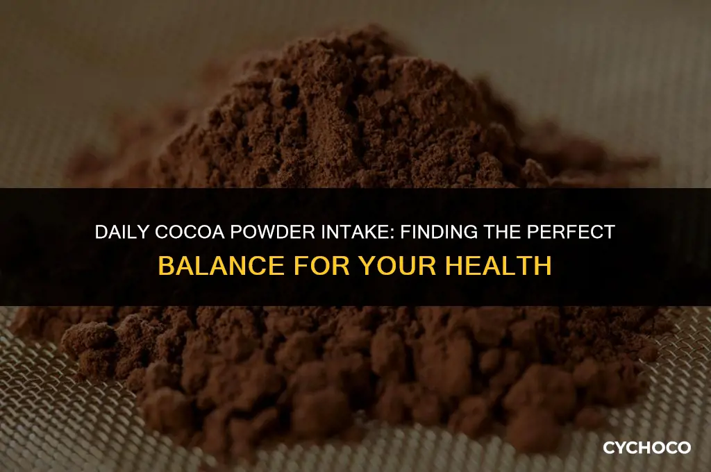 how much cocoa powder per day