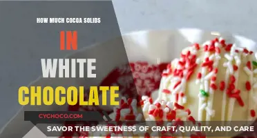 Decoding White Chocolate: Unveiling the Mystery of Cocoa Solids Content