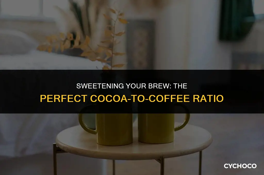 how much cocoa to put in hot coffeee