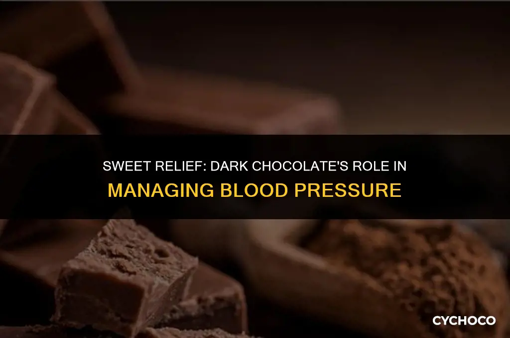 how much dark chocolate to lower blood pressure