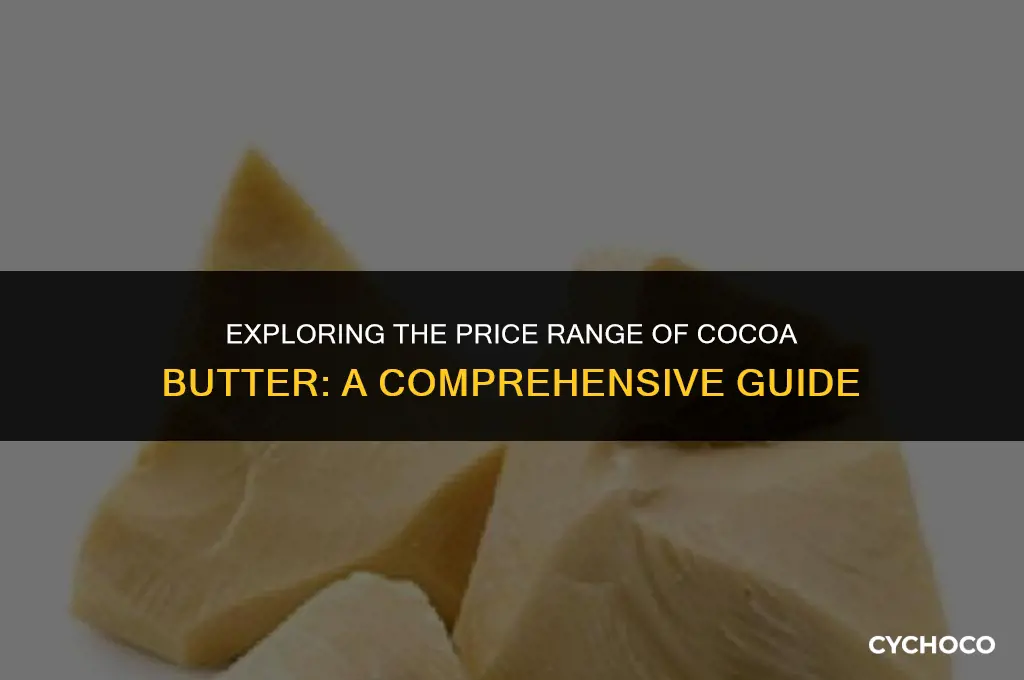 how much does cocoa butter cost