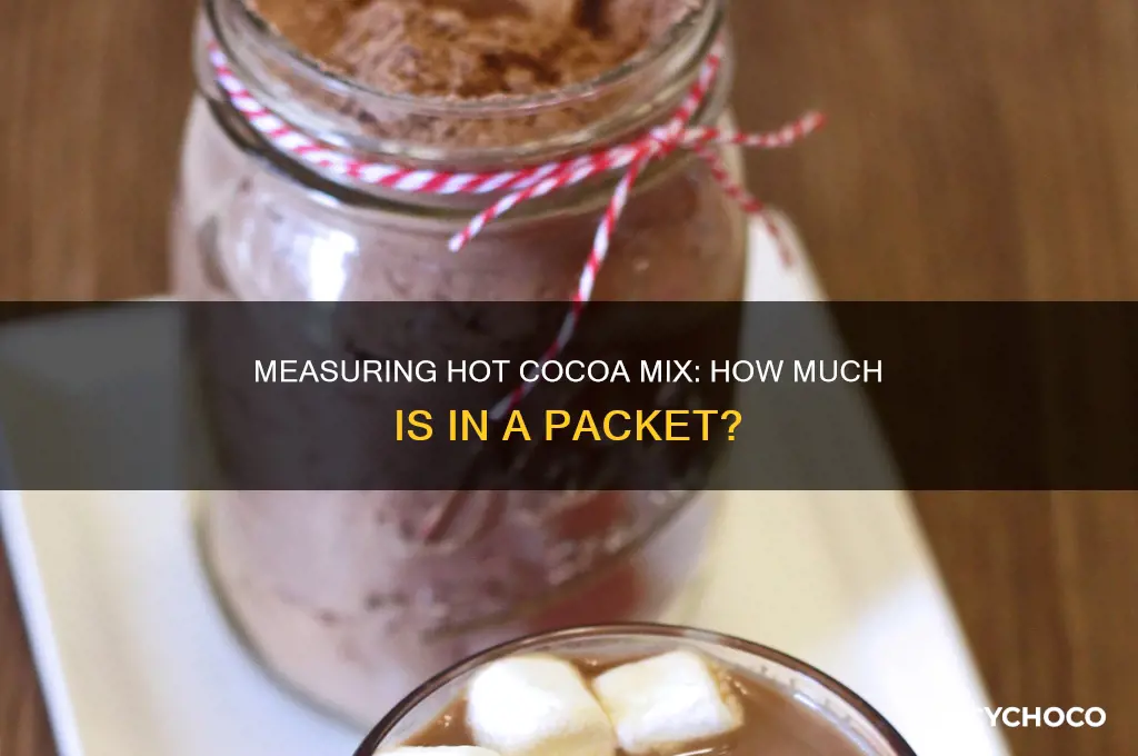 how much hot cocoa mix is in a packet