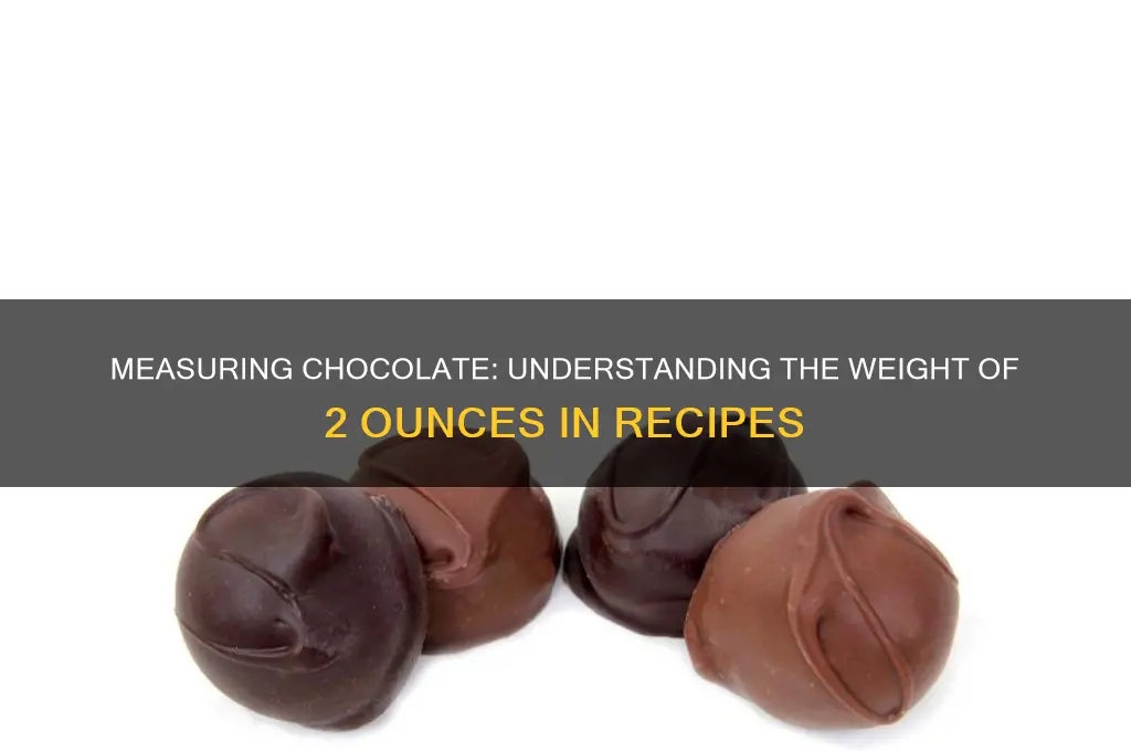 how much is 2 ounces of chocolate