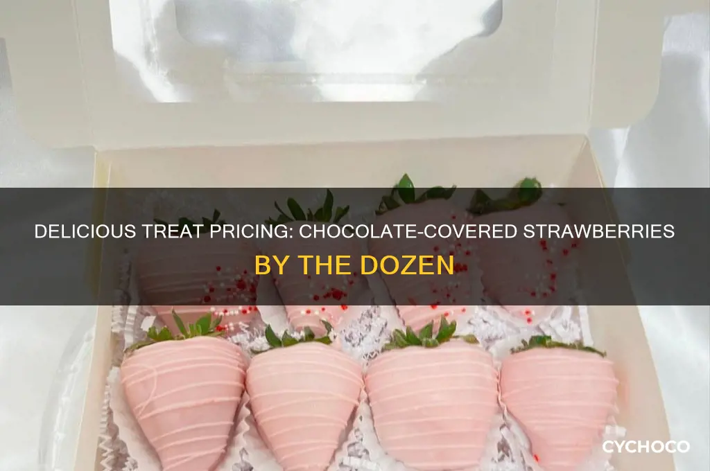 how much is a dozen chocolate covered strawberries