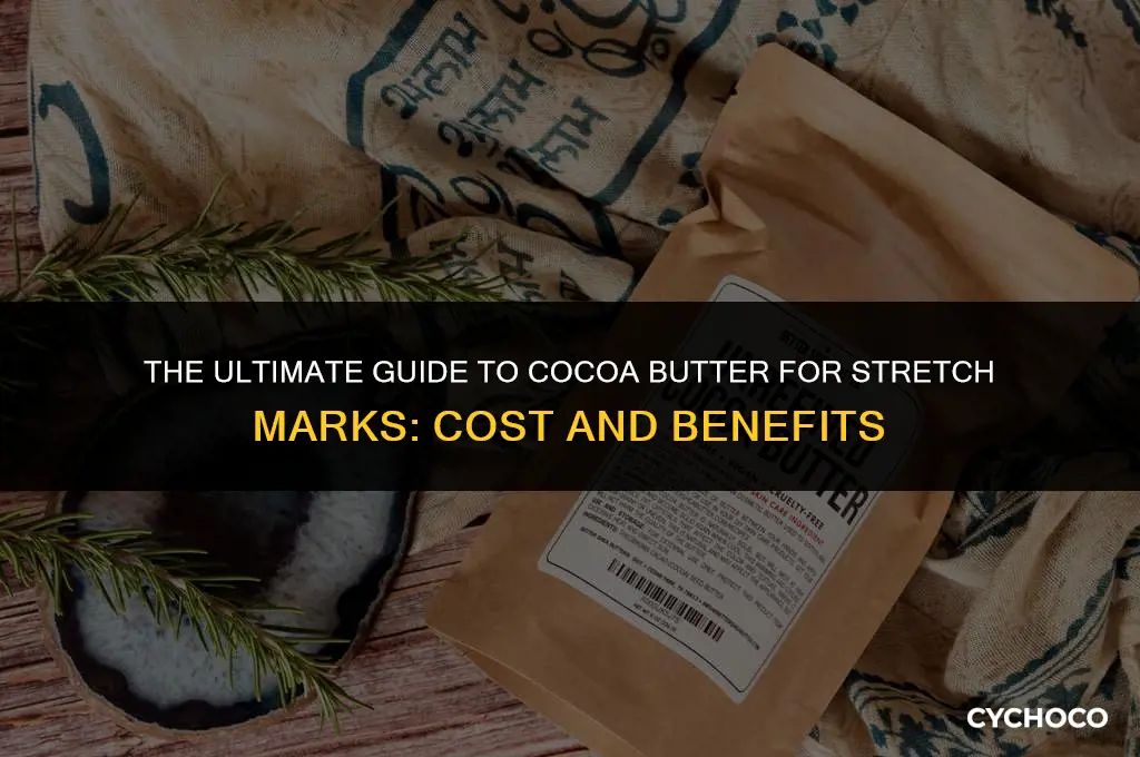 how much is cocoa butter for stretch marks