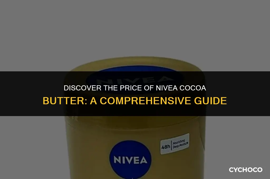 how much is nivea cocoa butter