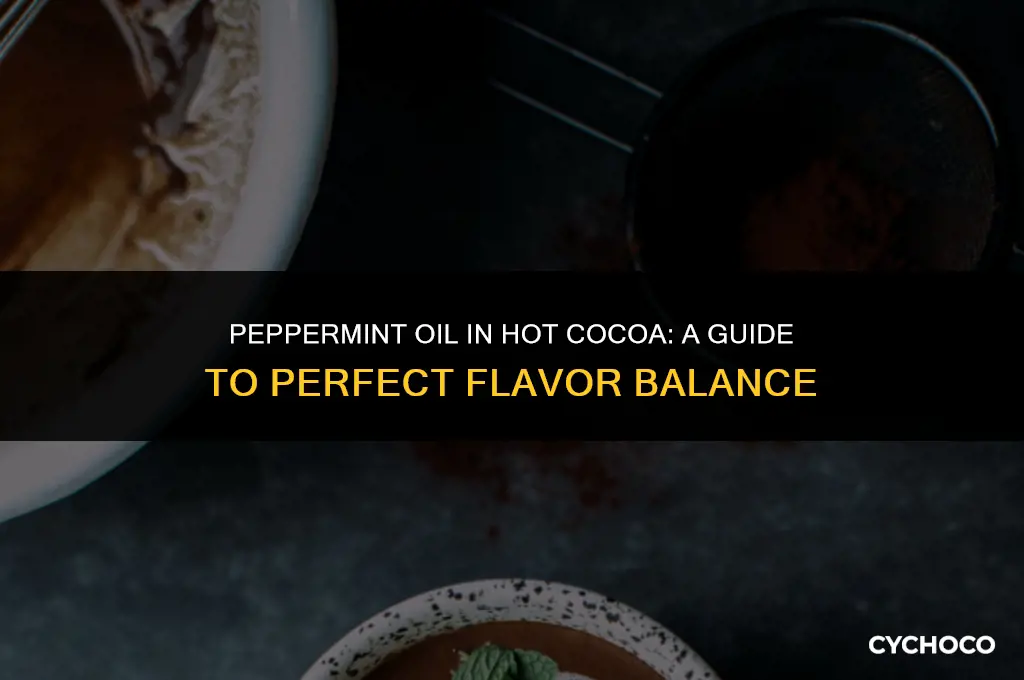 how much peppermint oil in hot cocoa