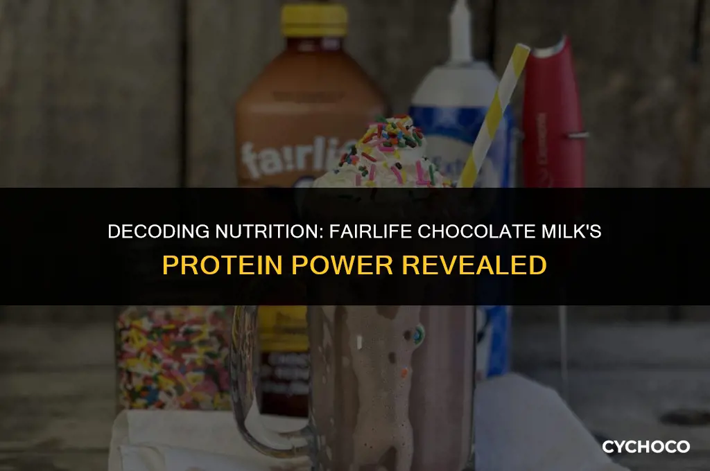 how much protein in fairlife chocolate milk
