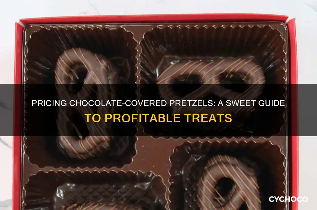 how much to charge for chocolate covered pretzels