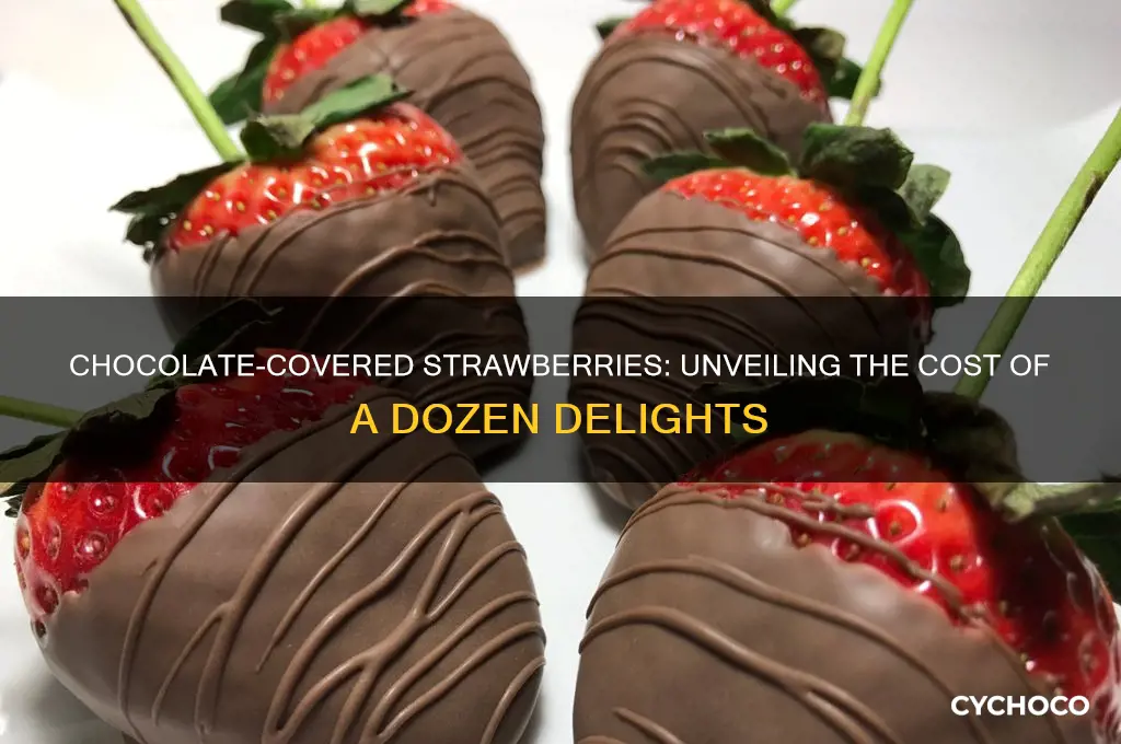 how muxh do twelve chocolate covered strawberries cost