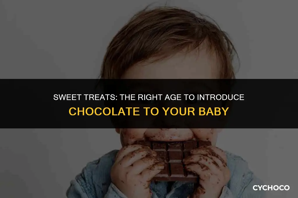how old baby when give chocolate
