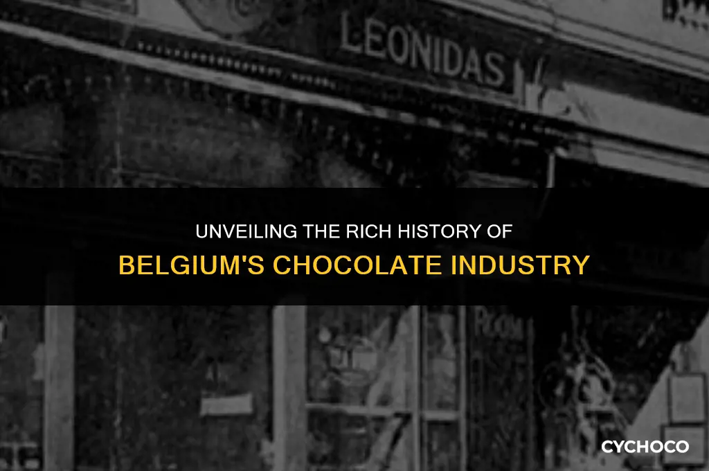 how old is the belgian chocolate industry