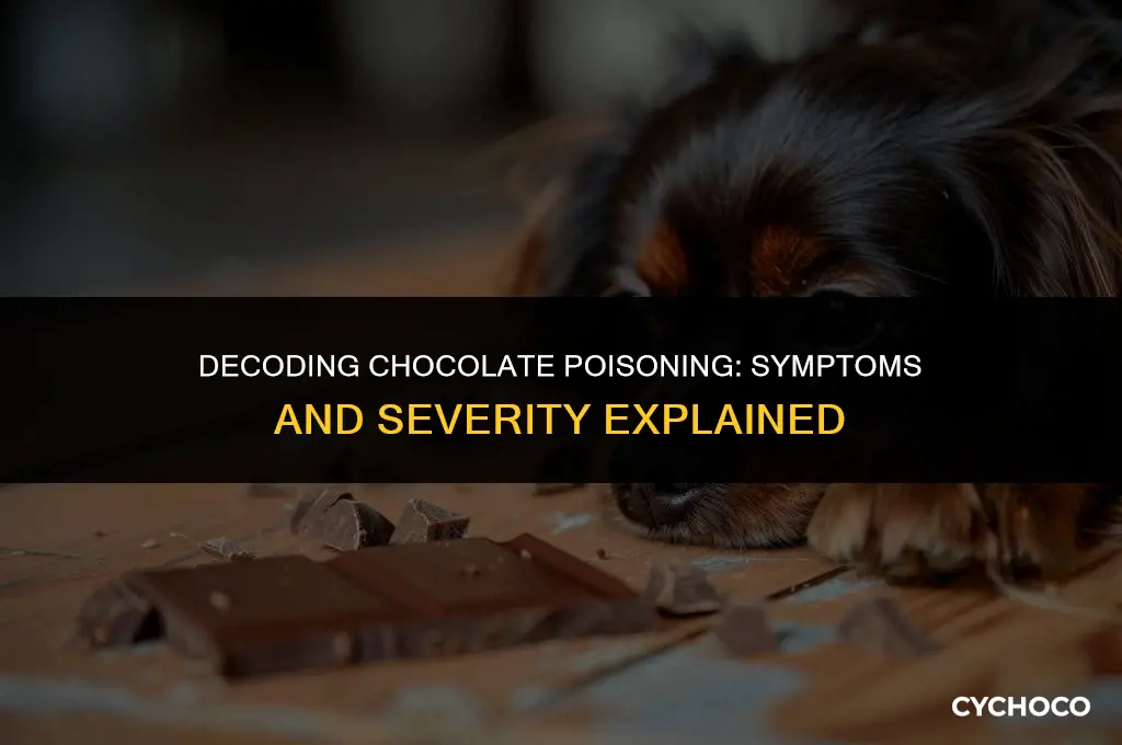 how severe are chocolate poisoning symptoms