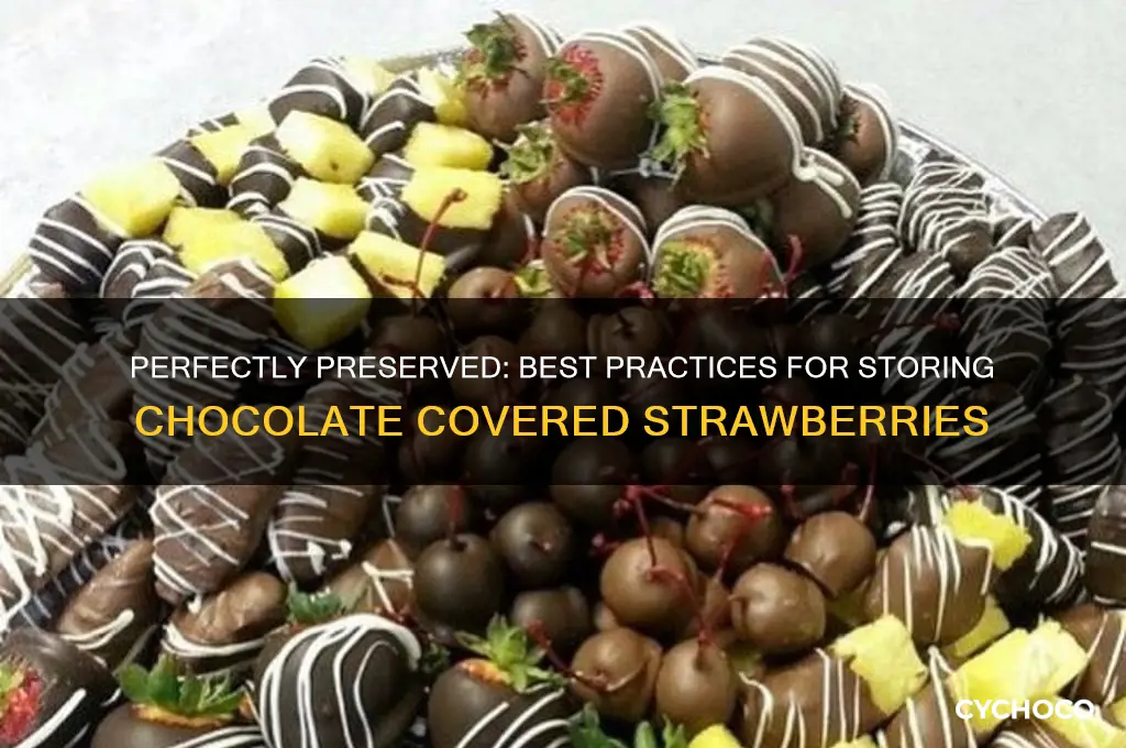 how shoukd you store chocolate covered strawberries