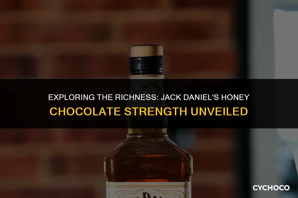 how strong is jack daniels honey chocolate