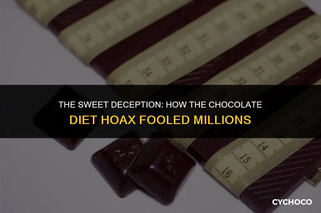 how the chocolate diet hoax fooled millions