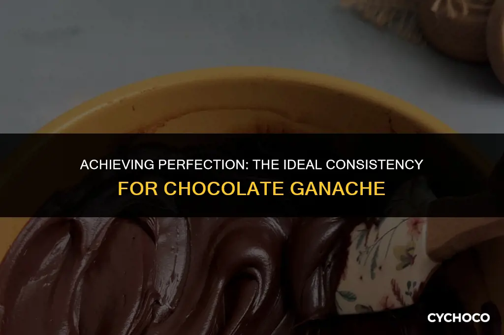 how thick should chocolate ganache be