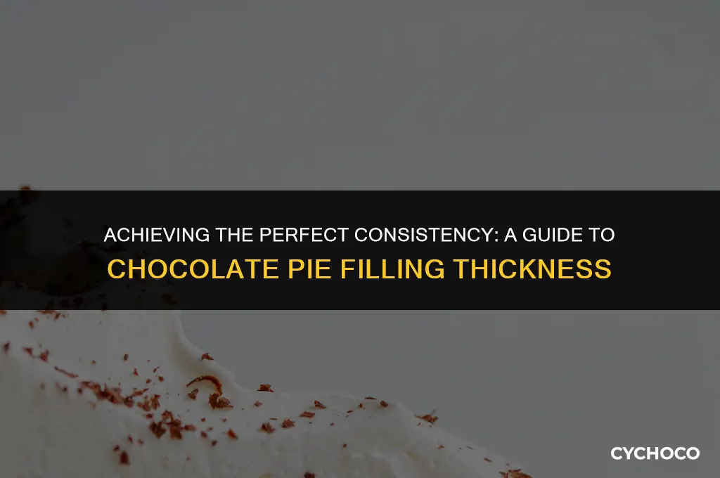 how thick should chocolate pie filling be
