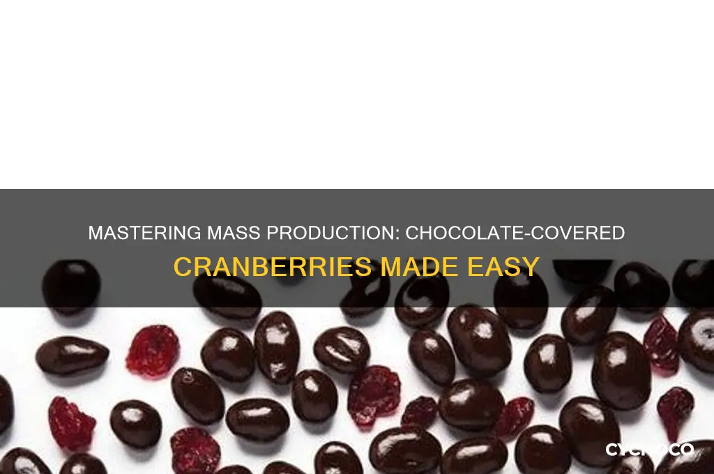 how ti mass produce chocolate covered cranberries
