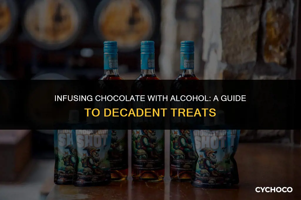 how to add alcohol to chocolate