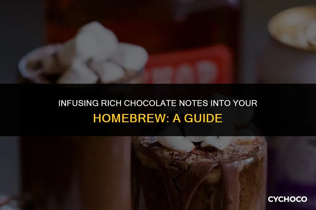 how to add chocolate flavor to beer