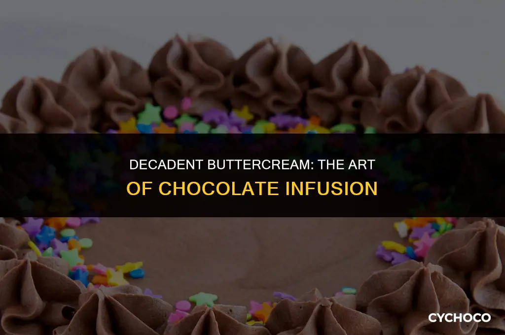 how to add chocolate to buttercream frosting