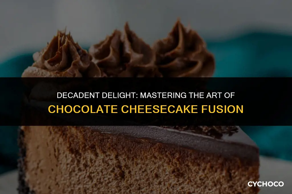how to add chocolate to cheesecake