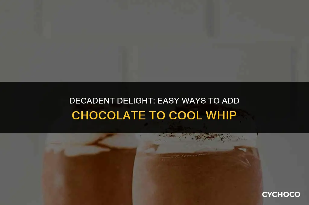 how to add chocolate to cool whip