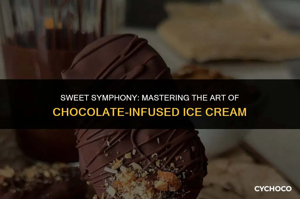 how to add chocolate to ice cream