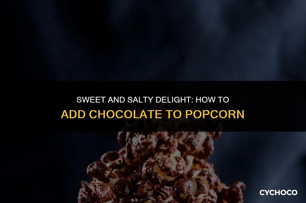 how to add chocolate to popcorn