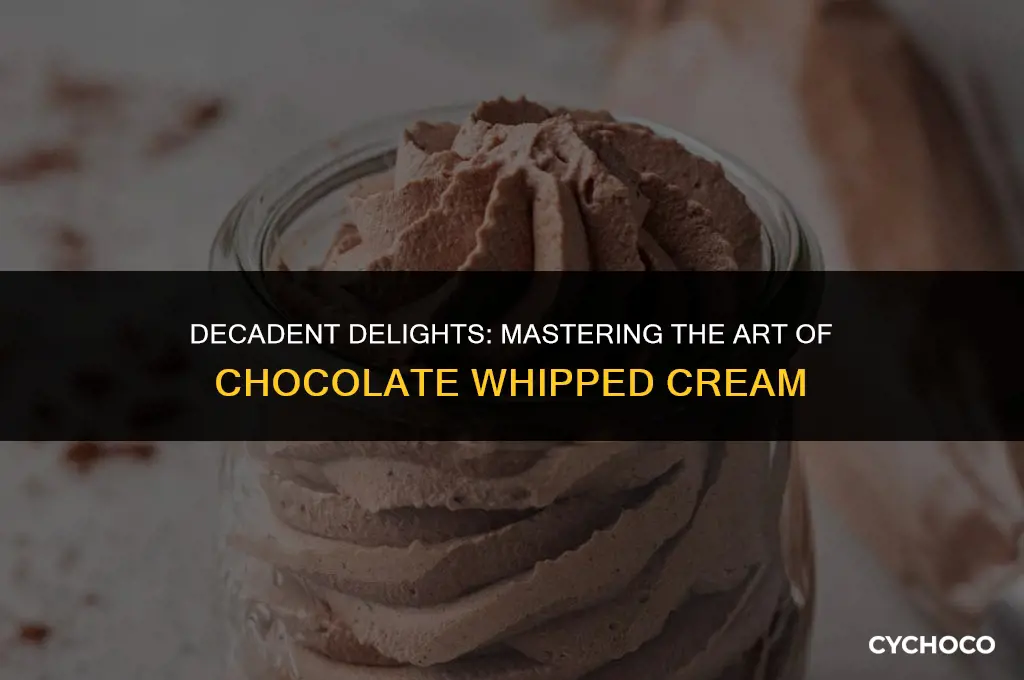 how to add chocolate to whipped cream