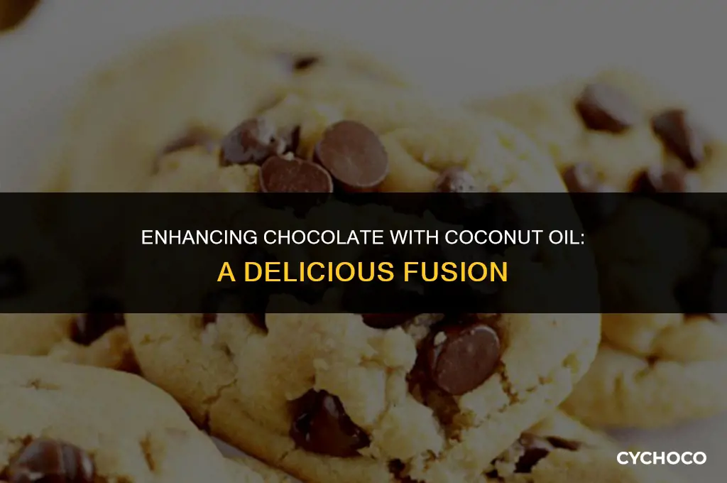 how to add coconut oil to chocolate