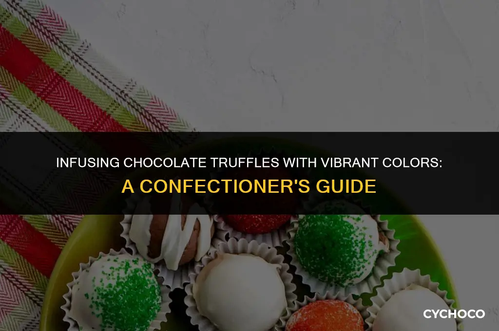 how to add color to chocolate truffles