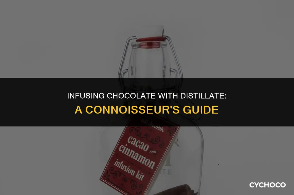 how to add distillate to chocolate