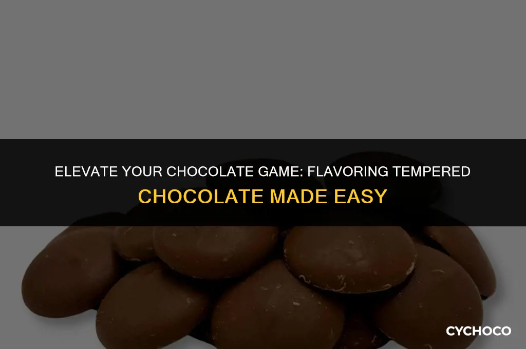 how to add flavor to tempered chocolate