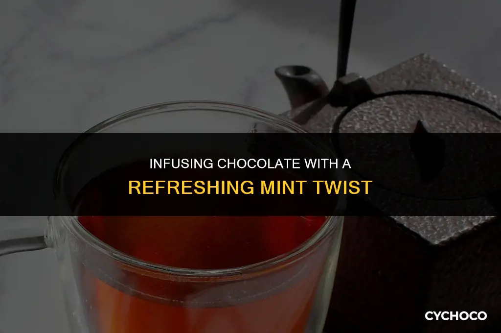 how to add mint flavor to chocolate