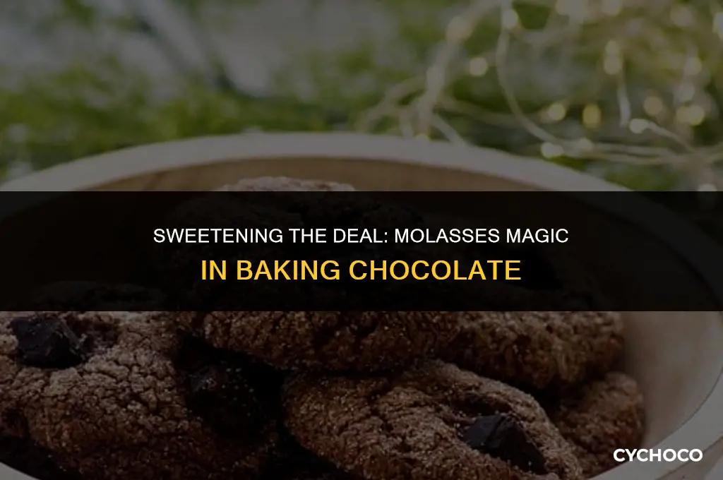 how to add molasses to baking chocolate