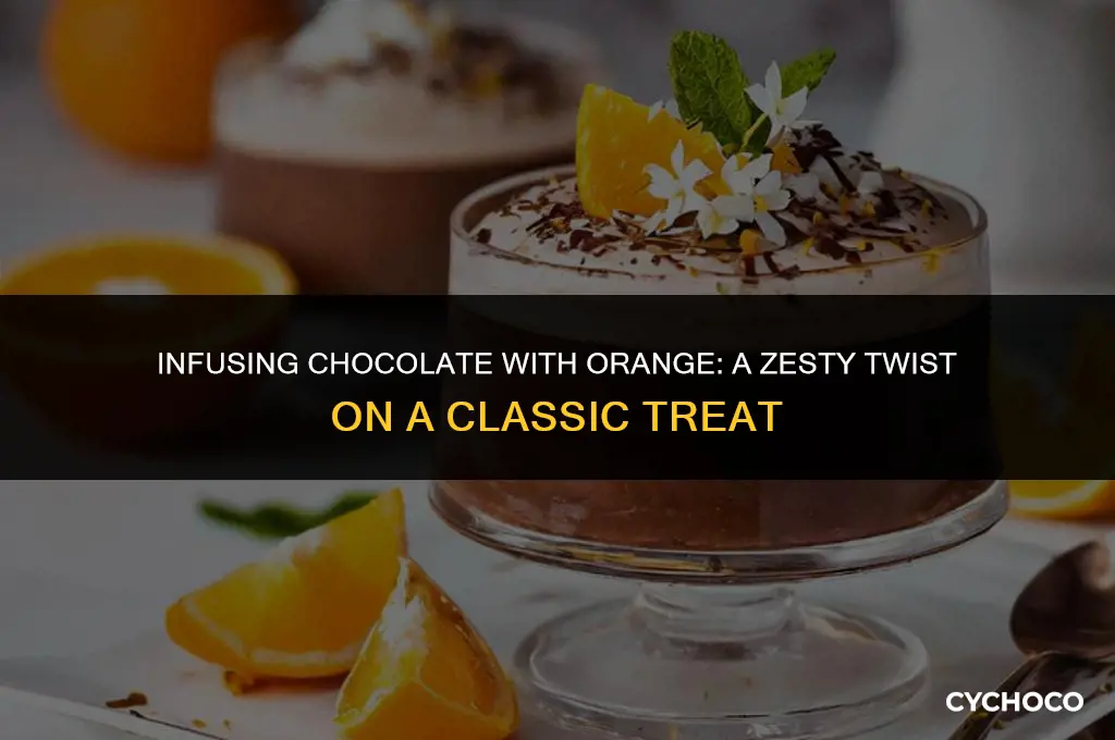 how to add orange flavor to chocolate