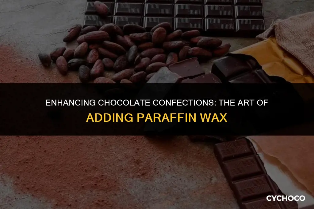 how to add paraffin wax to chocolate